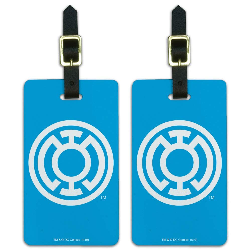 Green Lantern Blue Lantern Logo Luggage ID Tags Cards Set of 2