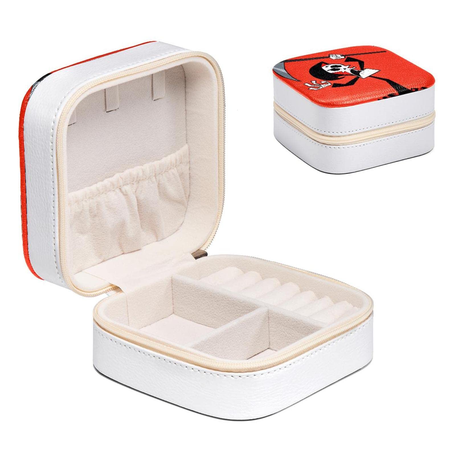 Boîte à bijoux crâne mignon contre les colliers emmêlés petit coffret boucles d'oreilles