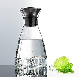 37/54 Oz Glass Drip-free Carafe with Stainless Steel Flip-top Lid