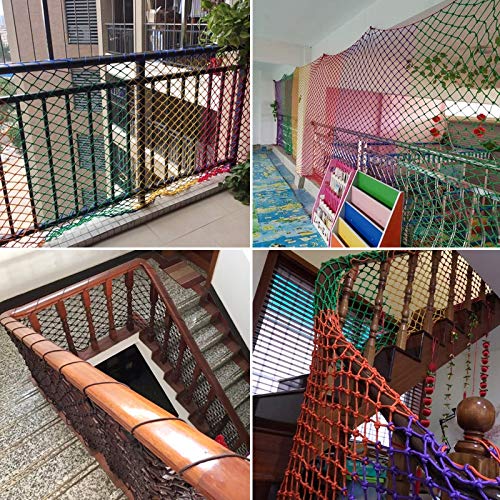 HJBhjb Safety Balcony Stair Netting,Stairway Banister Stair Rail Net
