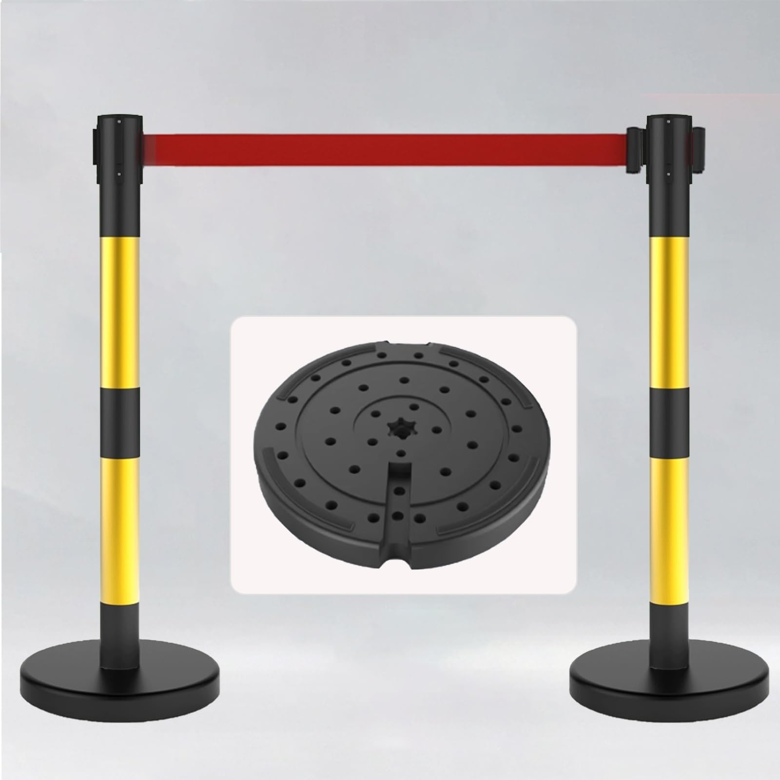 Poteaux de ceinture rétractables pour structurer l'espace et canaliser les flux avec élégance