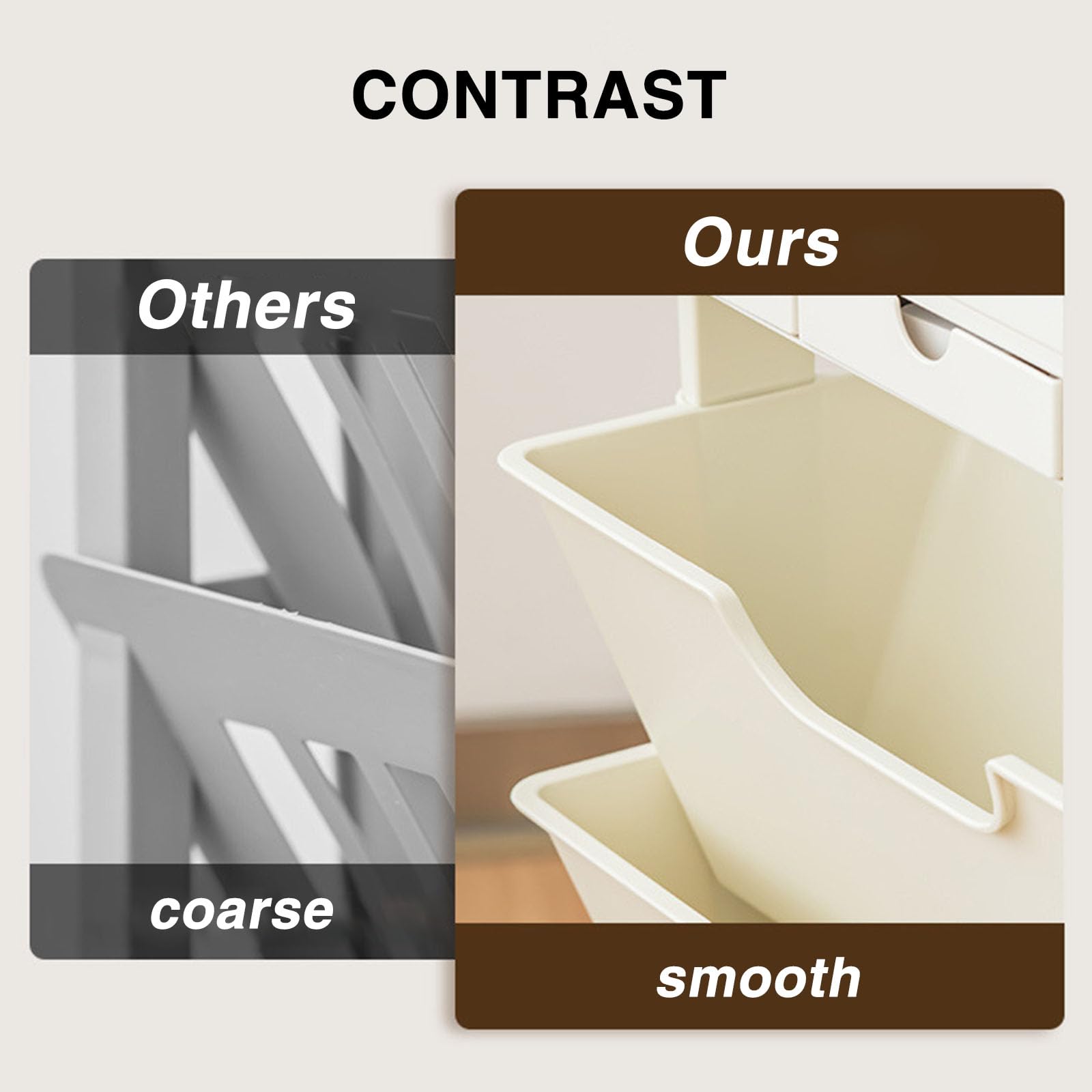 Estante Organizador de Utilidad, EstanteríAs MóViles para Espacios Estrechos, Unidad de EstanteríA MóVil para Despensa de Material PláStico de TamañO Compacto Estructura Estable Estante,Azul