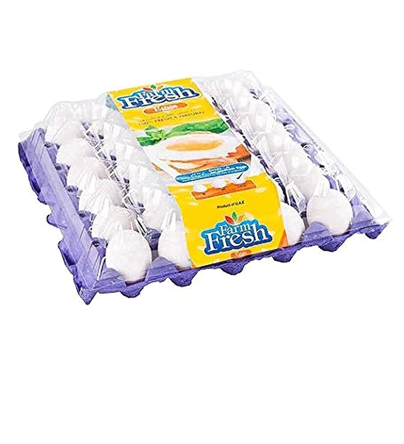 Farm Fresh White Eggs Large 30 Pcs