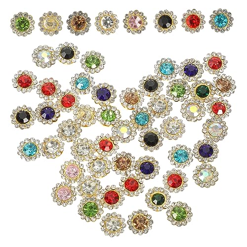 Gemas de imitación de girasol para personalizar zapatos y broches de fiesta, Gatuida 200 piezas 2
