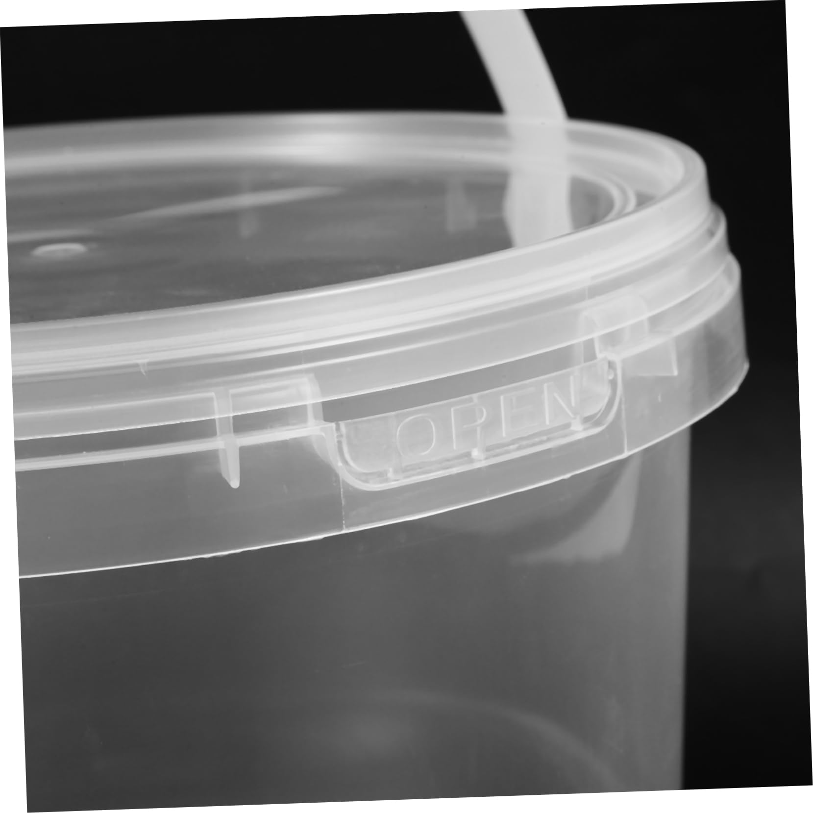 LIFKOME 8Pcs juice bucket ice cream containers transparent bucket round tub crayfish lobster freezer containers ice bucket cold drink bucket reusable lobster containers