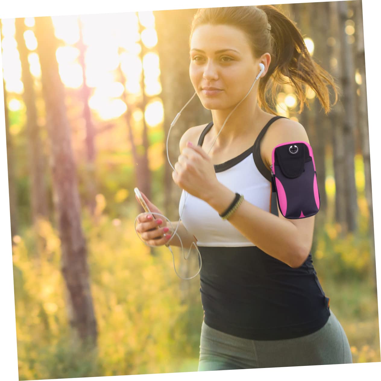 jojofuny 3 Piezas Brazalete de teléfono Celular Corriendo Bolsa de teléfono móvil bolsitos para moviles Bolsa de Paquete de Brazo a Prueba de Sudor Bolsa de teléfono Celular de Fitness