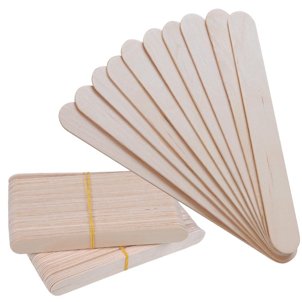 Amazon.com: 100pcs Hair Removal Depilatory Wax Wooden Spatulas Waxing  Facial Skin Salon Spa : Beauty & Personal Care