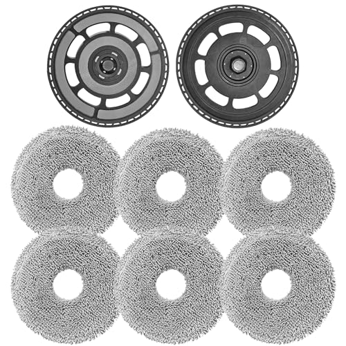 Replacement Accessories Kit Compatible with Roborock Saros 10R, G20s Ultra Robot Vacuum, 2 Mop Holders and 6 mop