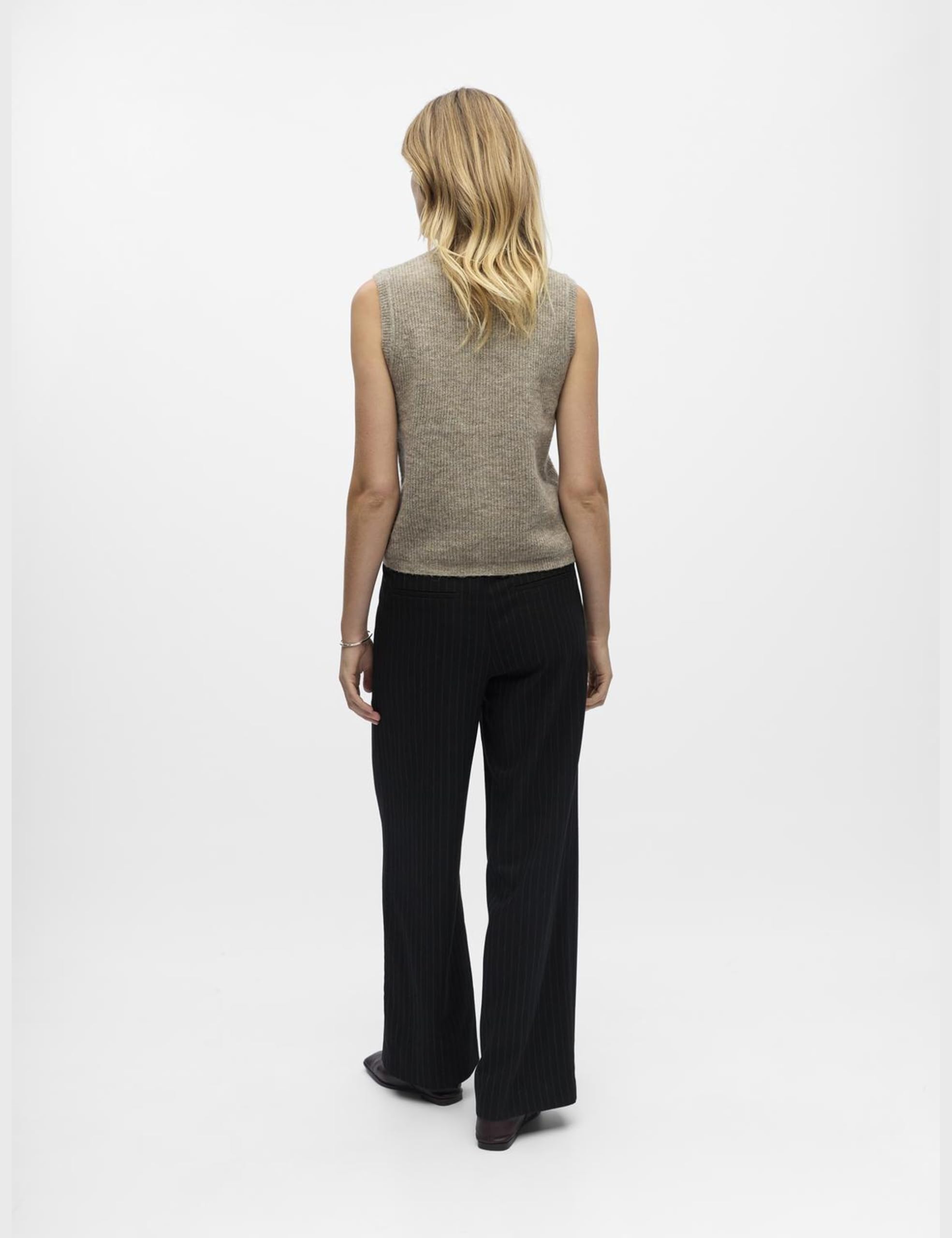 Object Objdiana Re V-neck Knit Vest Div Objdiana Re V-Neck Knit Vest Div Mujer (Pack de 1)