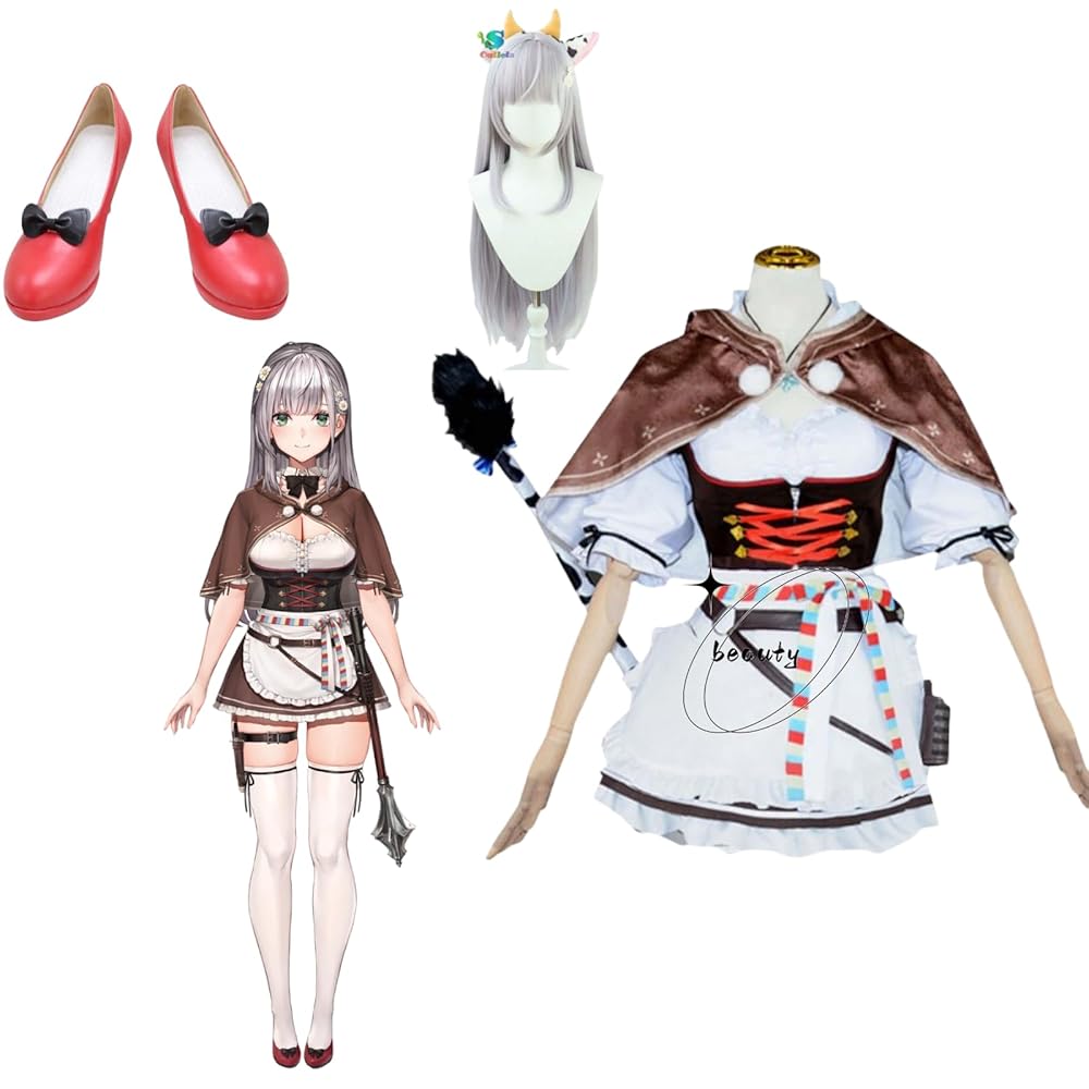 Amazon.co.jp: [Beauty 出品] 白銀ノエル 新衣装 コスプレ衣装+