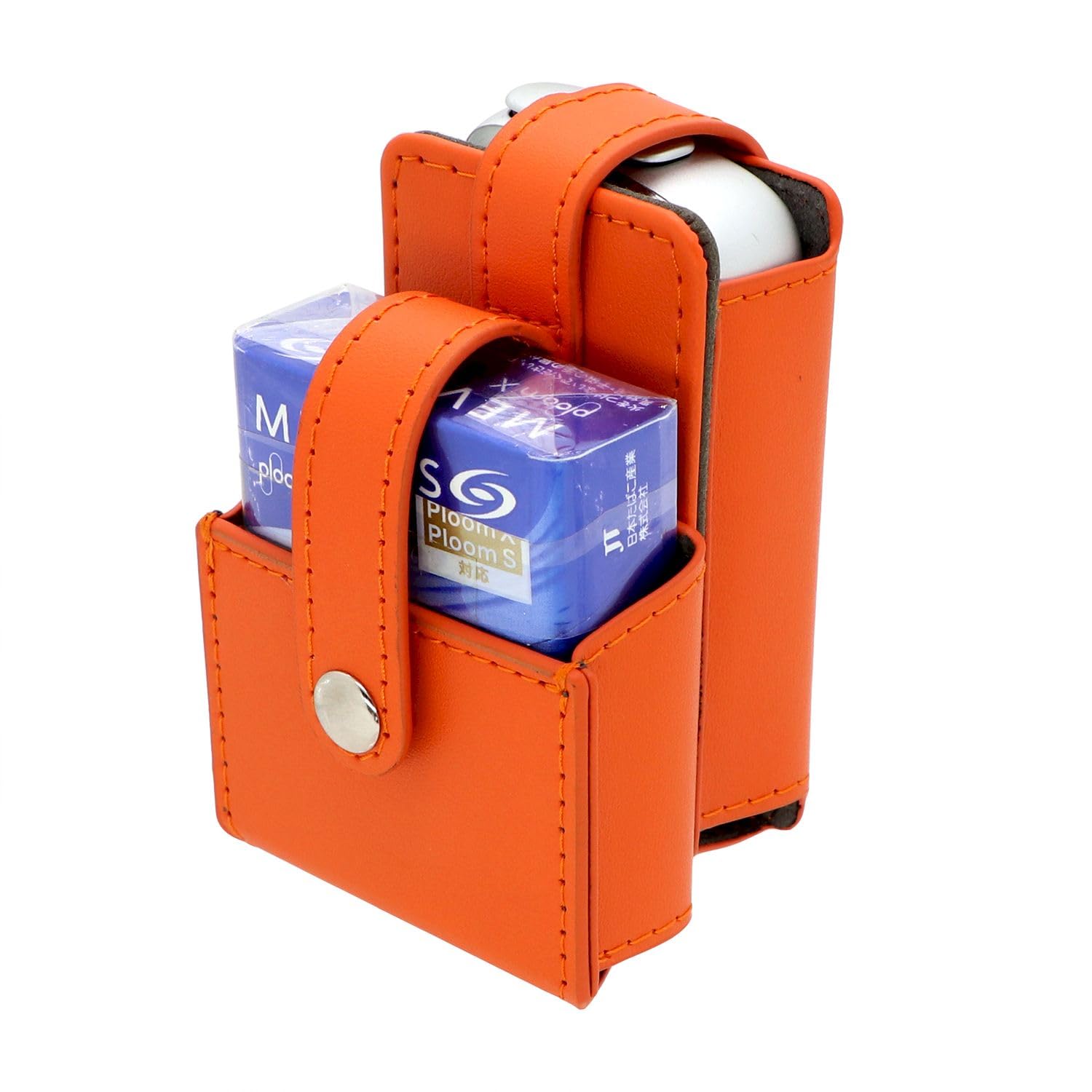 PU Leather Protective Case Cover for Ploom X Advanced/Ploom X - [Product Number:H06-1] (Orange)