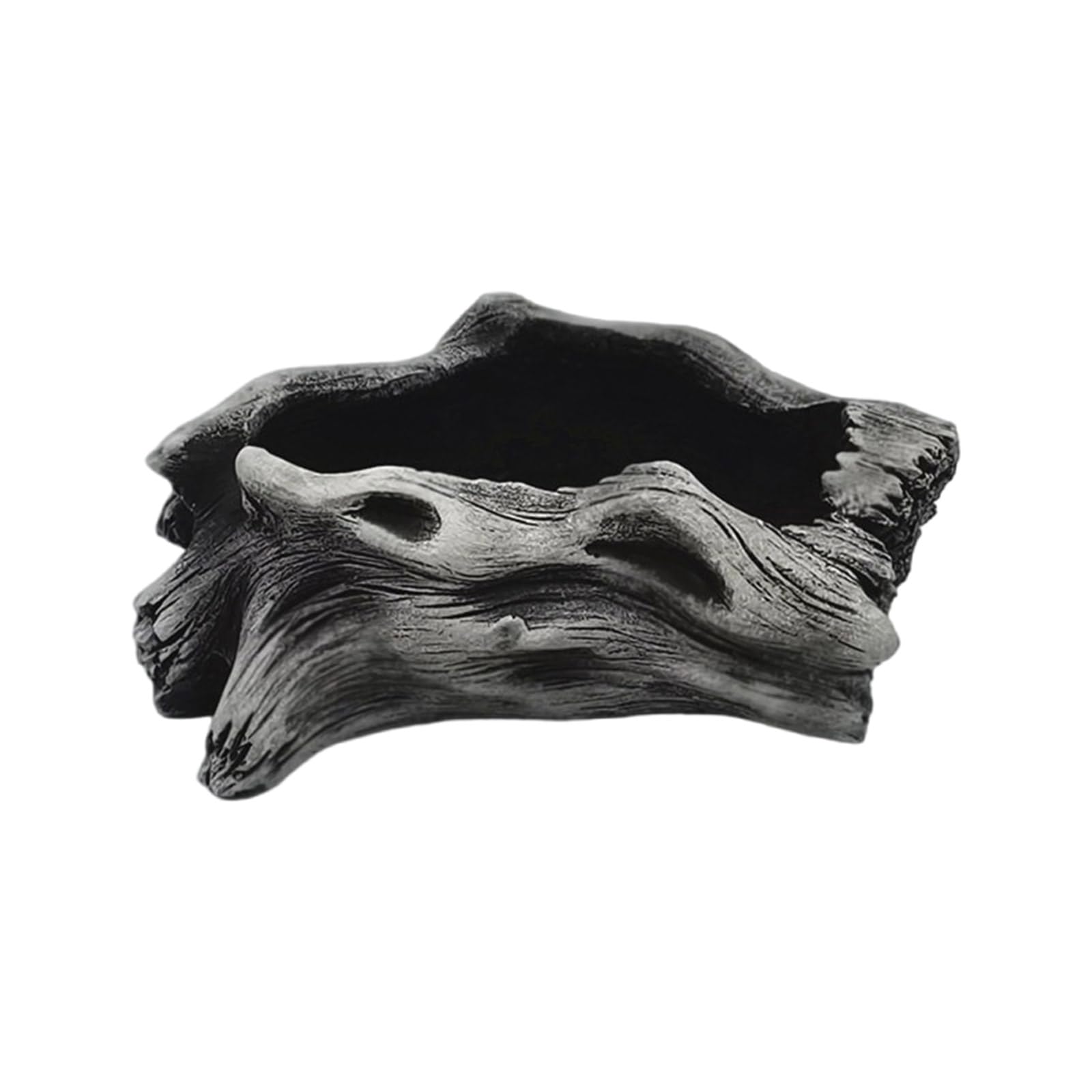 Tsophreniq Artificial Driftwood Planter Sculpture Succulents Flower Pots Imitation Wood Pile Porous Bonsais Tree Plant Pots Decors Cement Flowerpot