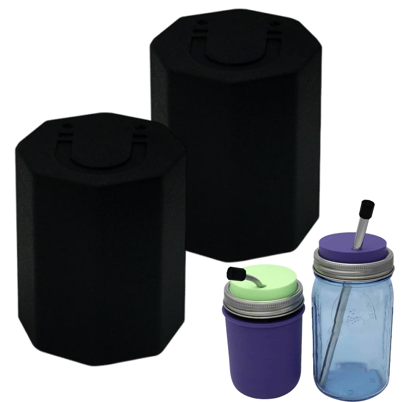 Cappelle Di Cannuccia In Silicone, Copertura Di Paglia Magnetica, Coperchio Per Coppa Per Esterni, Set Di 2 Tappi Di Sostituzione, Vestito Di Sicurezza Magnetico, 2,3 Cm, Per Attività All'aperto Come