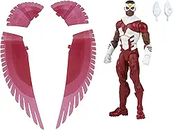 Marvel Legends Series Retrô Figura de 15 cm com Acessórios - Marvel's Falcão - F5882 - Hasbro, Vermelho e branco