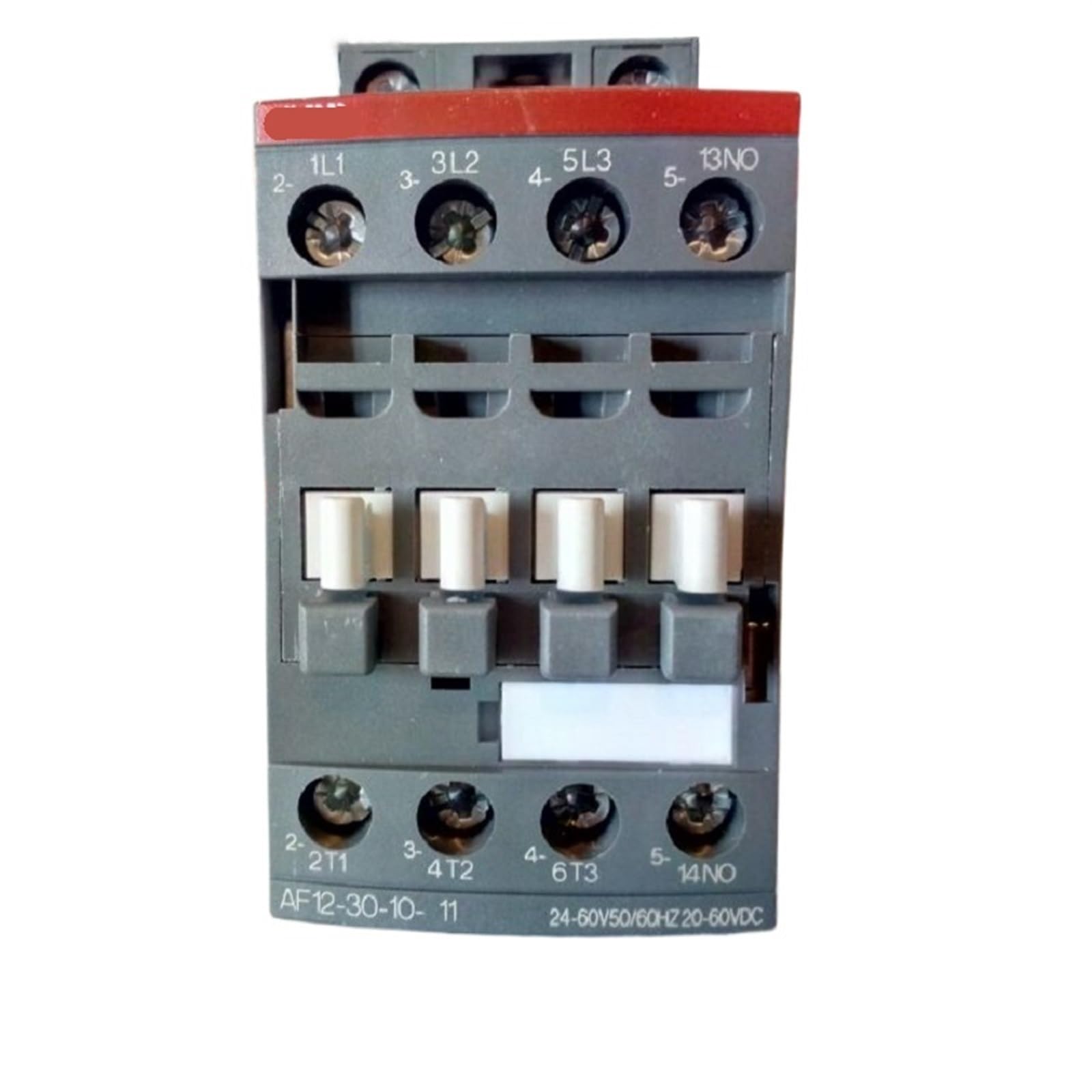 JJHQOKYNA 3-ploe Contactors AF AC/DC 1NC Or 1NO 50HZ/60HZ 24V~60V DC 20V-60V 12A 5.5kw AF12-30-10-11 AF12-30-01-11 1Pcs(AF12-30-01-11 1NC)