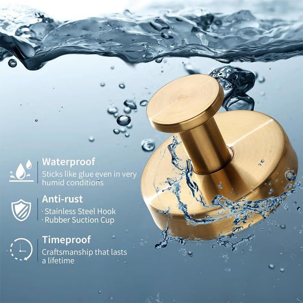Ganci a ventosa resistenti per ghirlande e asciugamani – senza trapano porta in vetro, perfetti per specchi da bagno, finestre e piastrelle da parete, set da 4 (2025)