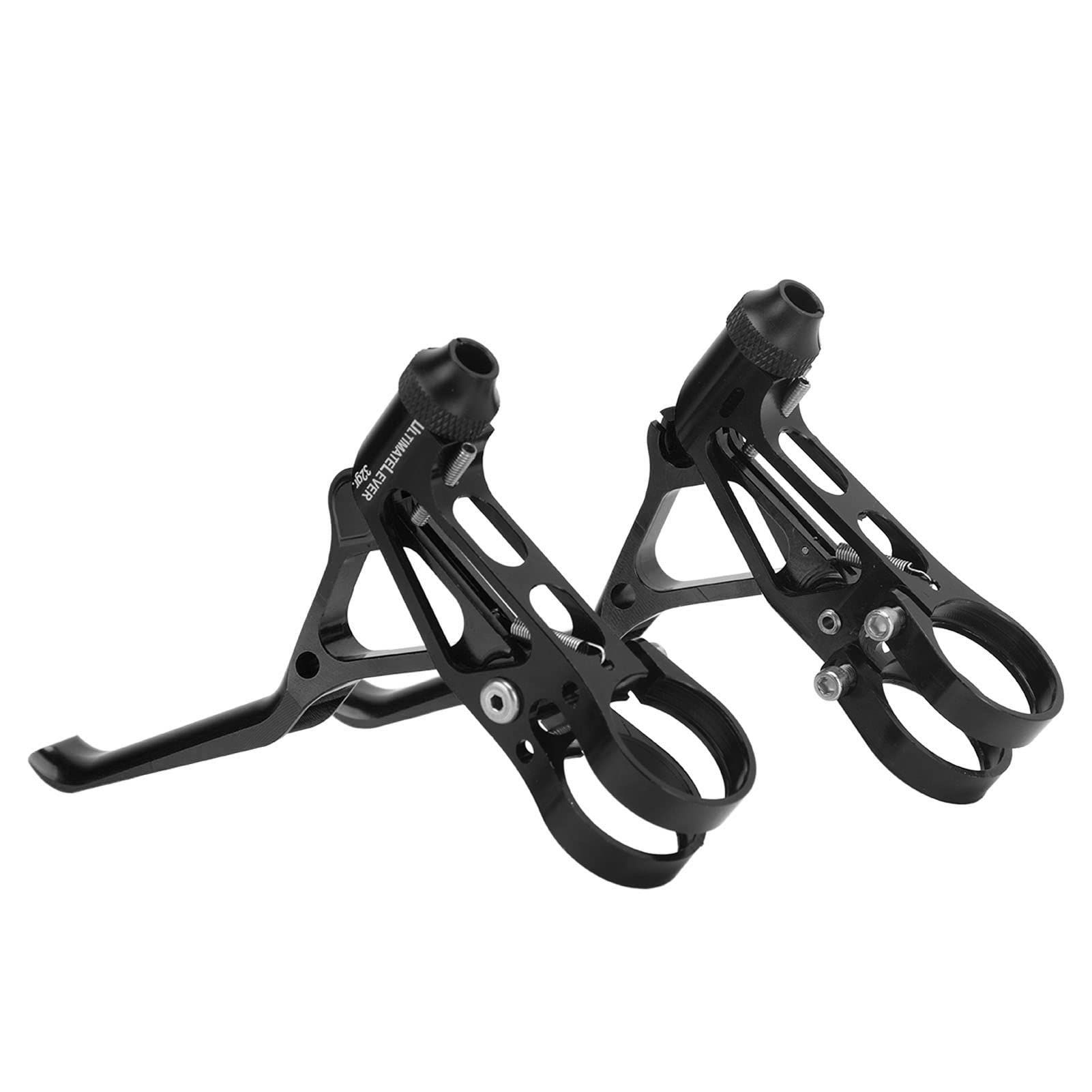 Leve freno bici in lega di alluminio, leggere, ergonomiche, regolabili, manubrio da 22,2 mm, universali per bici da strada e mountain (Nero)