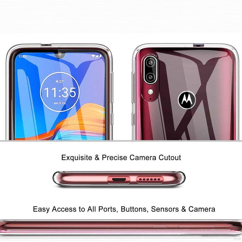 Cover per Motorola Moto E6i (6.10) con Vetro Temperato in