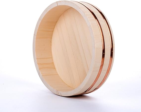 Large Wooden Mixing Bowl Sushi Oke Rice Tub Hangiri 60cm 23.6-Inch Diameter