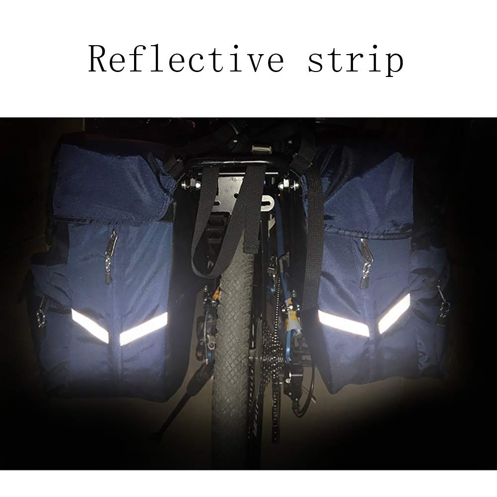 Borsa per bici da bicicletta, borsa per sella posteriore per bicicletta, borsa da viaggio per sedile posteriore, 55 L, ripiano multifunzione per ciclismo a lunga distanza, adatto per mountain bike,