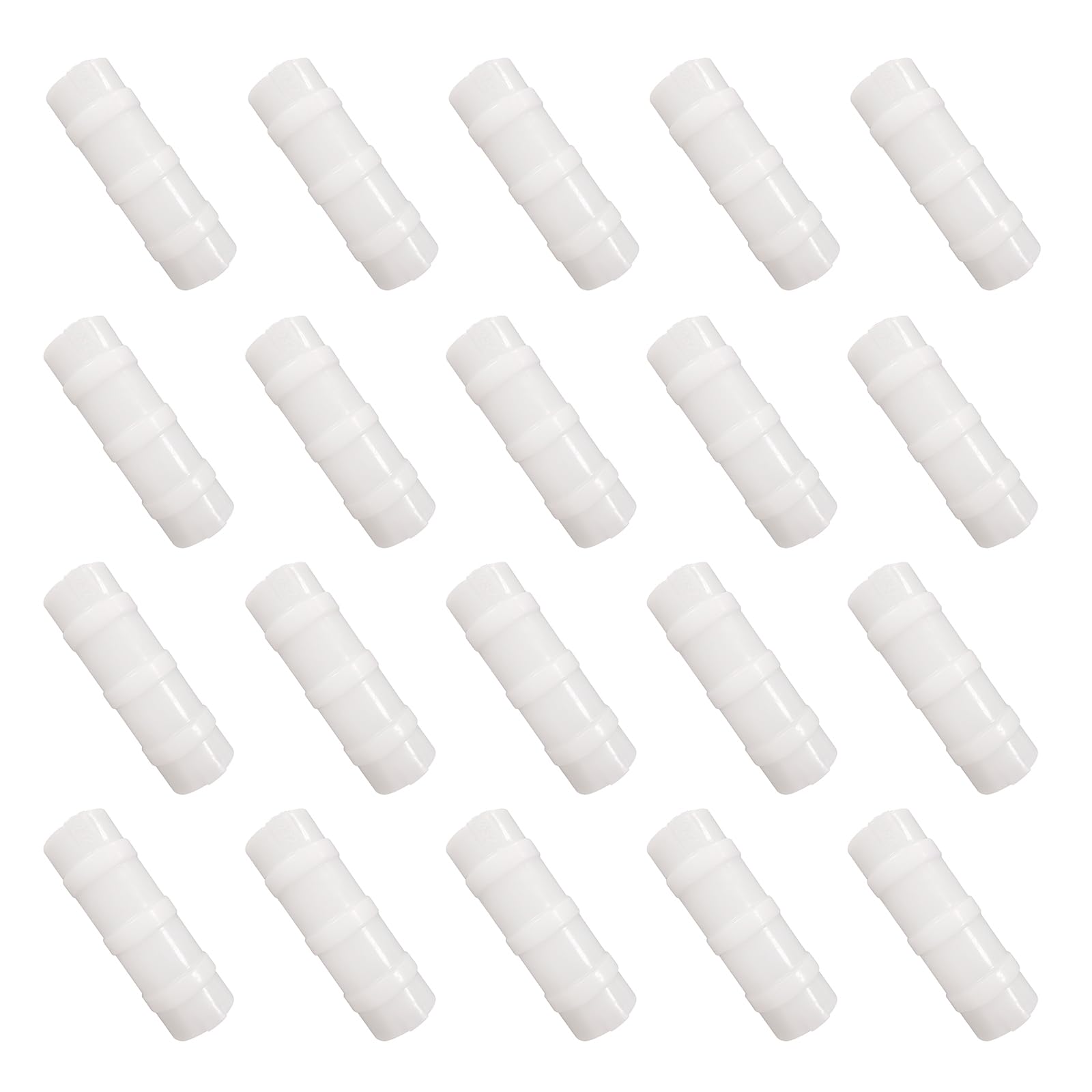 FDXGYH 20 Pcs Greenhouse Film Clamps ABS Snap ClampTube Clip Garden Buildings Tube Clip for 1" PVC Pipe（White）