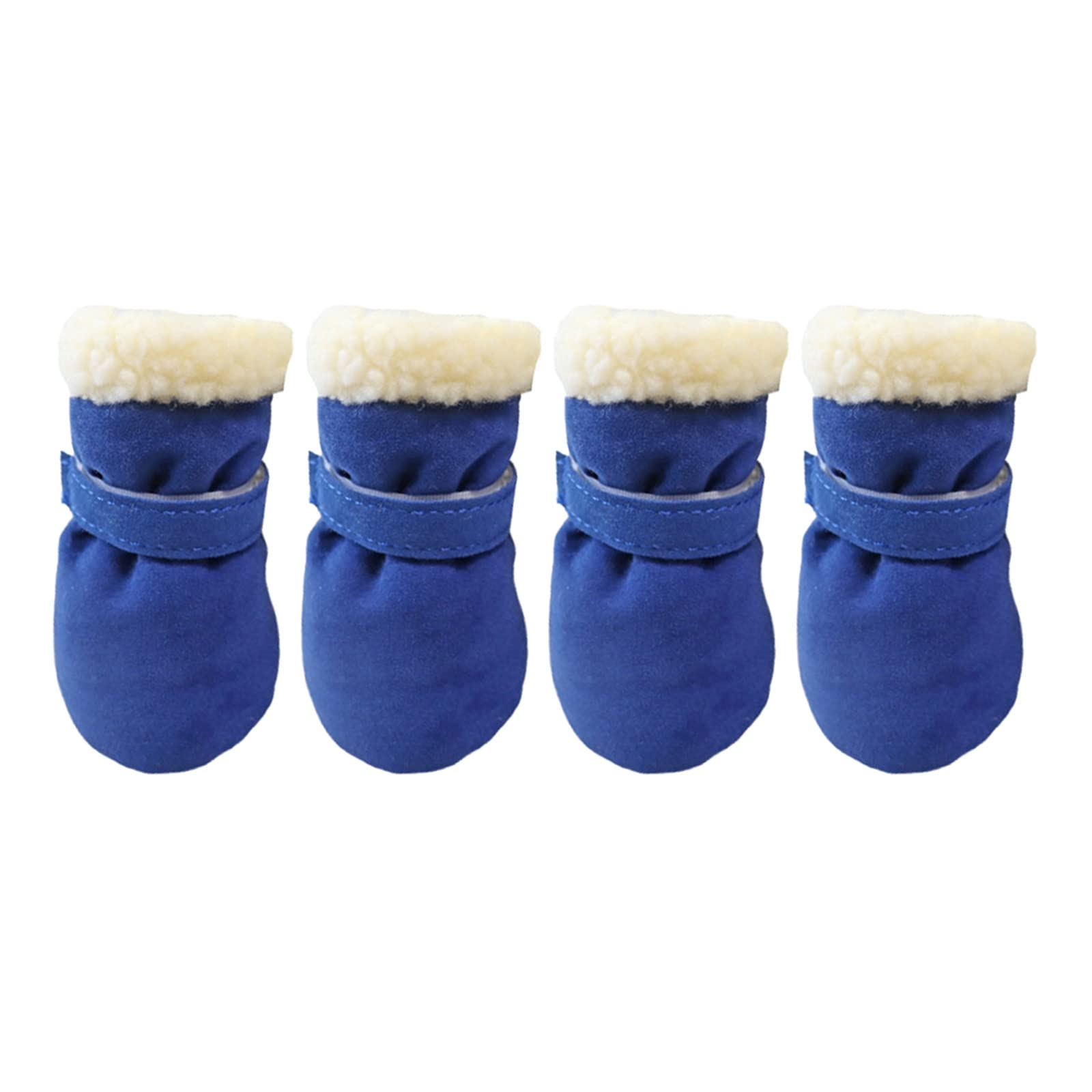 Maxtonser 4pc Antiskid Puppys Shoes Windproof Winter Pet Dog Anti-slip Snow Booties Footwear Thick Warm for Outdoor Sock Booties