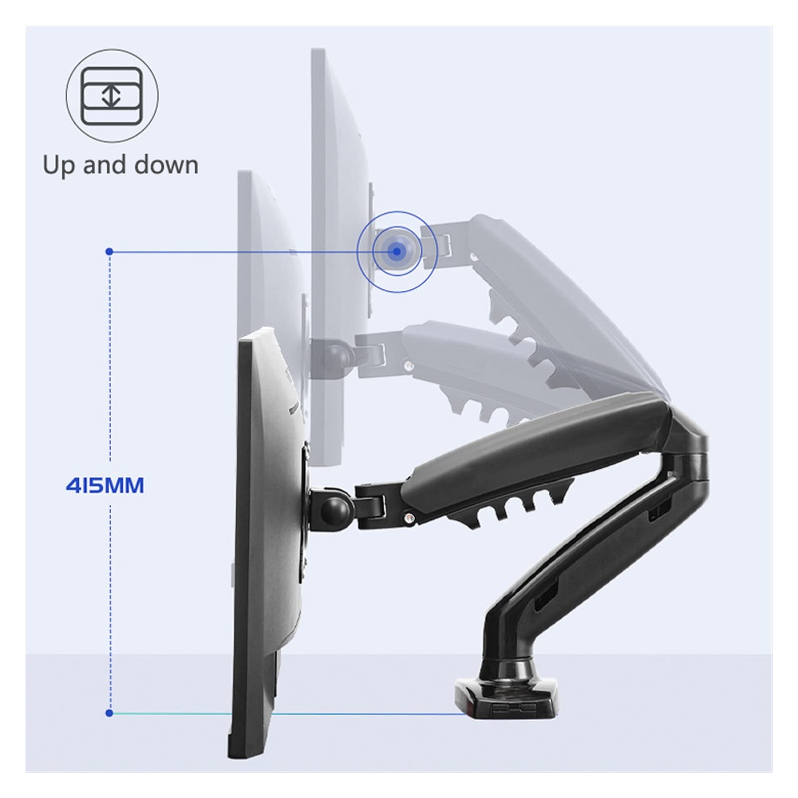 Supporto per Monitor, Supporto for monitor da 17-30 pollici for monitor da tavolo con braccio girevole da tavolo