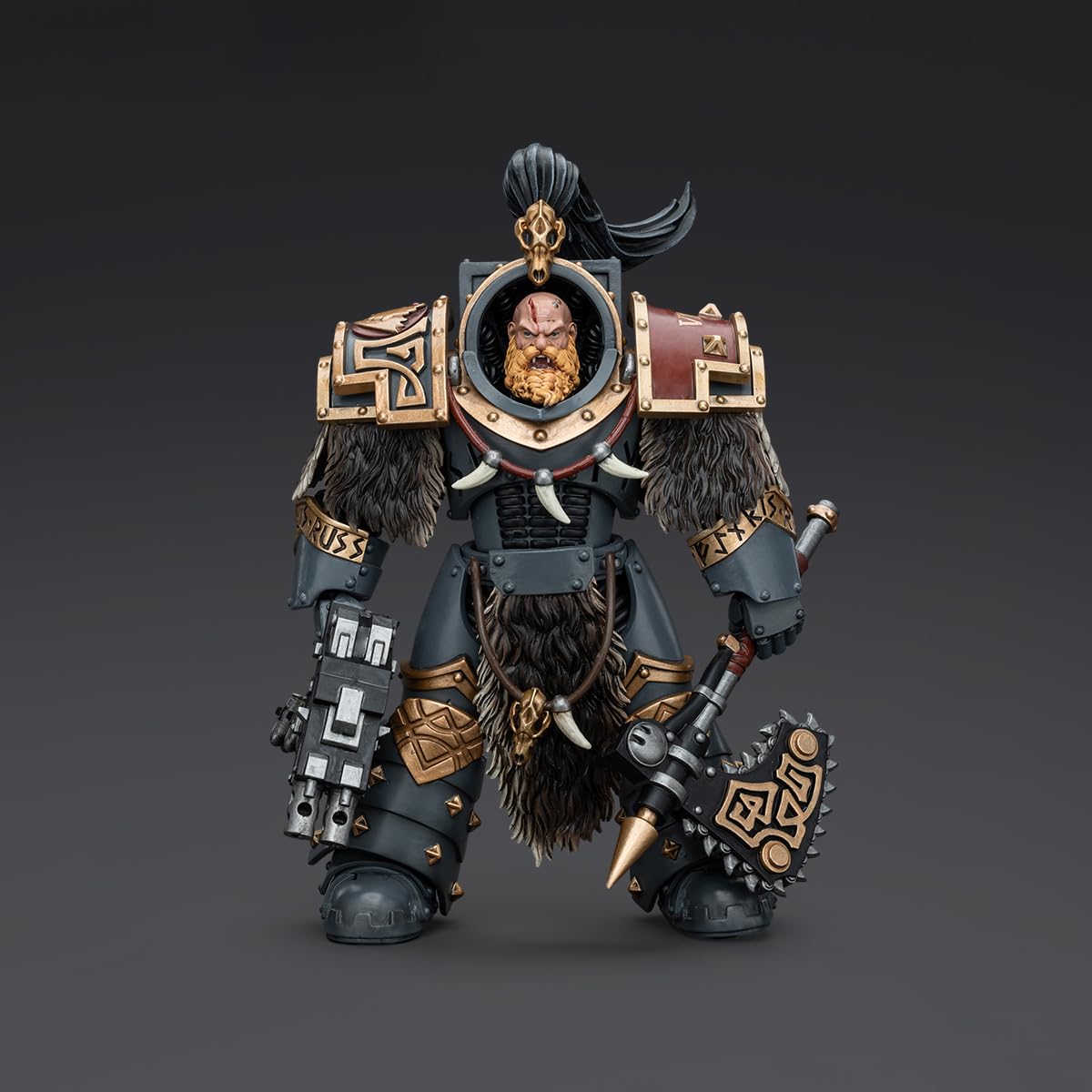 JOYTOY Warhammer 40K 1/18 Action Figure Space Wolves Varagyr Wolf