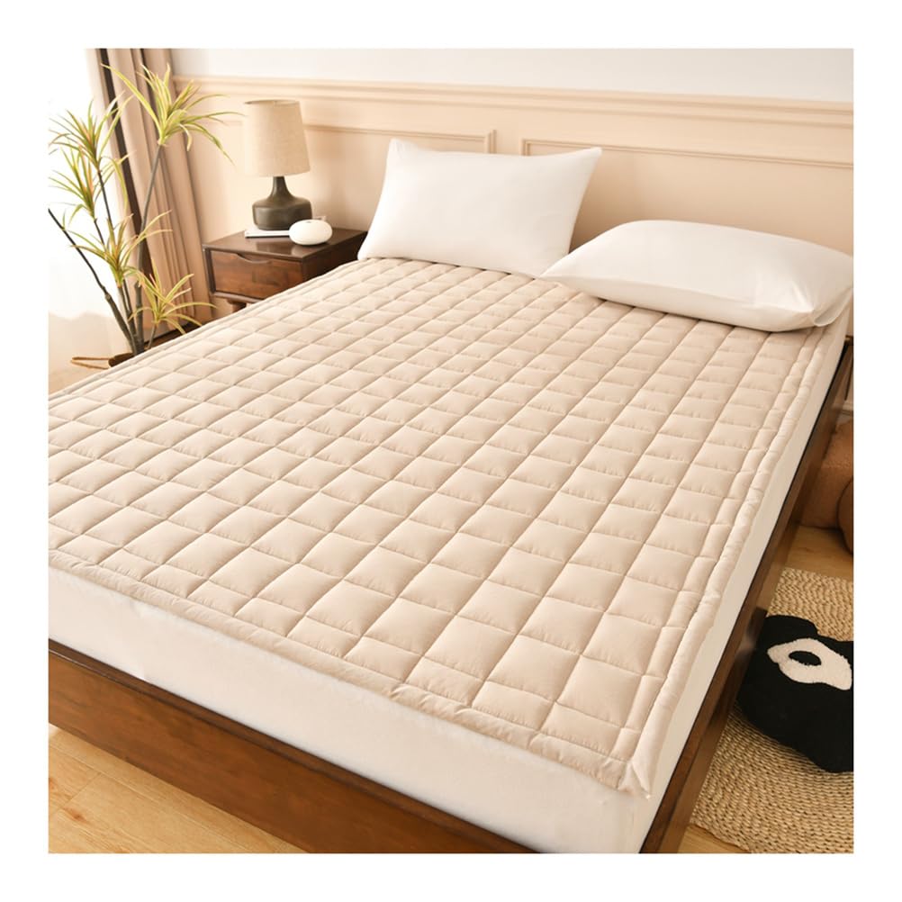Gesteppt Matratzen Futon Topper mit Gummiband, Weich Japanische Bodenmatratze Dicke Futon Matratze, Faltbar Japanische Futon Matratze Tragbar Japanische Tatami-Rollmatte,J,150x200cm/59x79in
