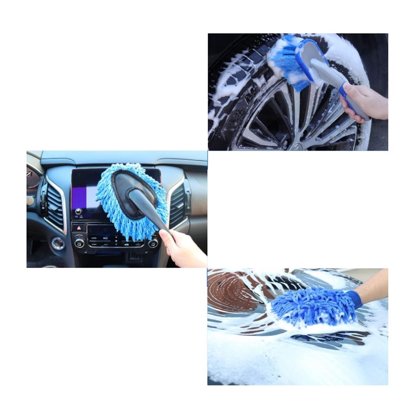 27Set di spazzole for pulizia autolavaggio Interno auto Bruch Head Detail