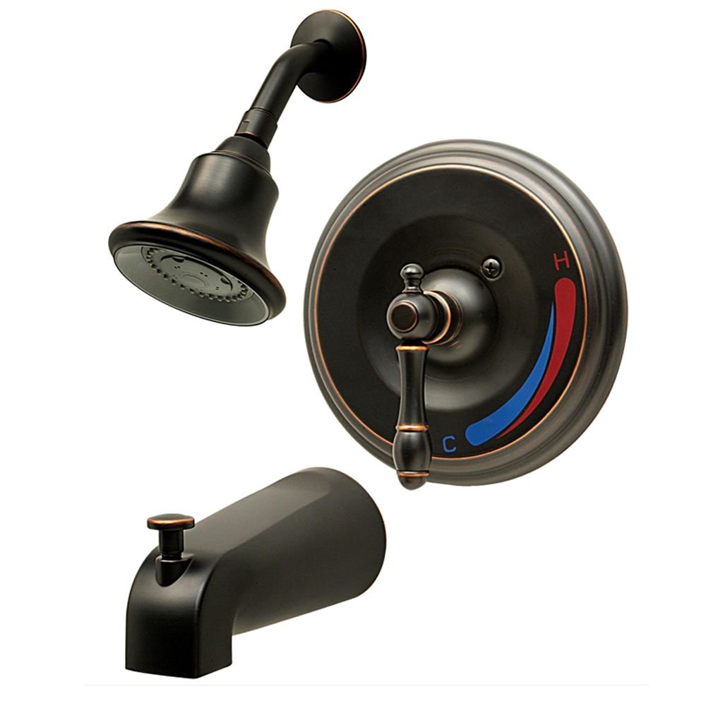 Aqueous 140BN1PTRMCH Teabury Tub and Shower Trim Kit Lever Handle