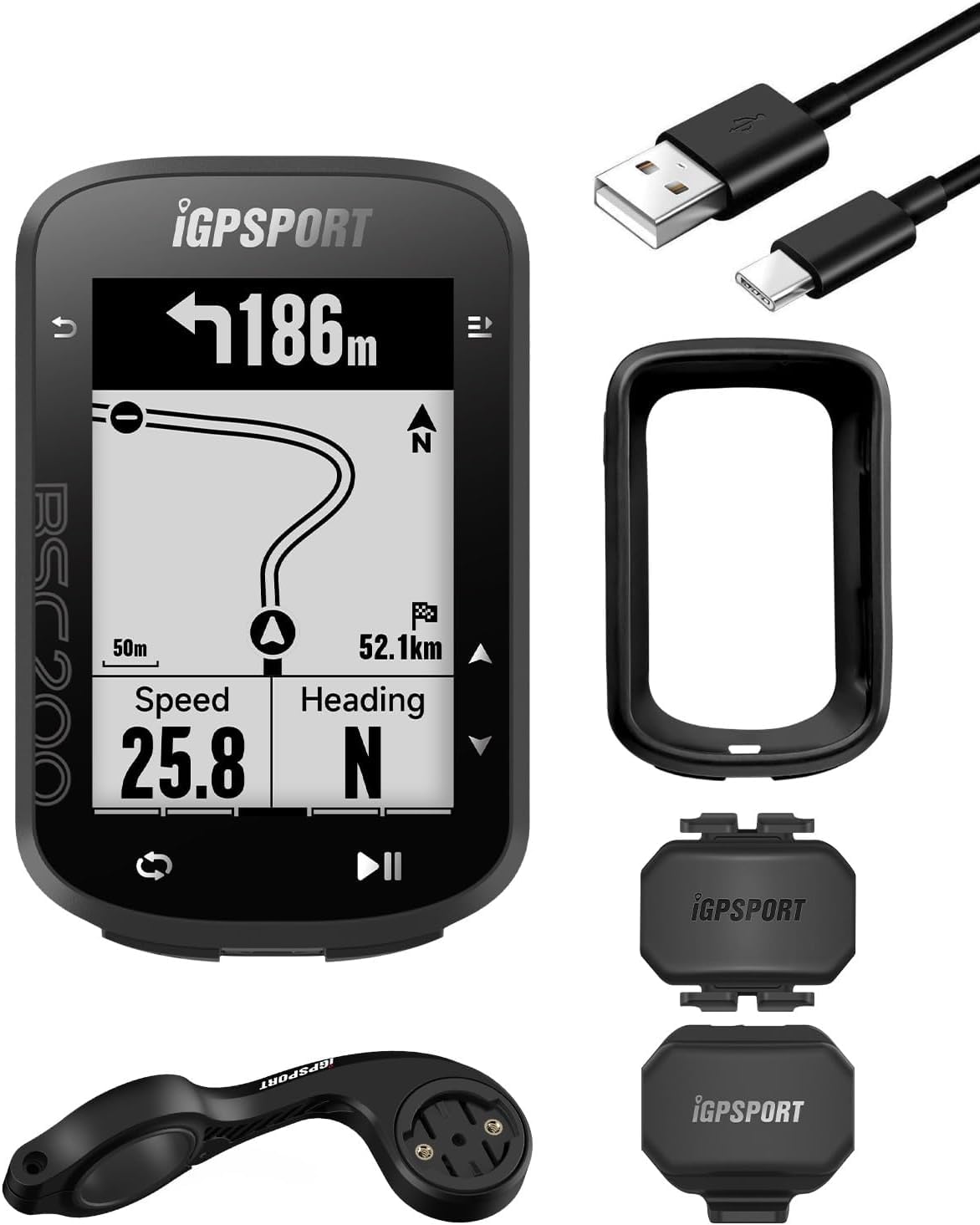 Amazon | iGPSPORT BSC200 サイクルコンピュータ サイコン 自転車用 