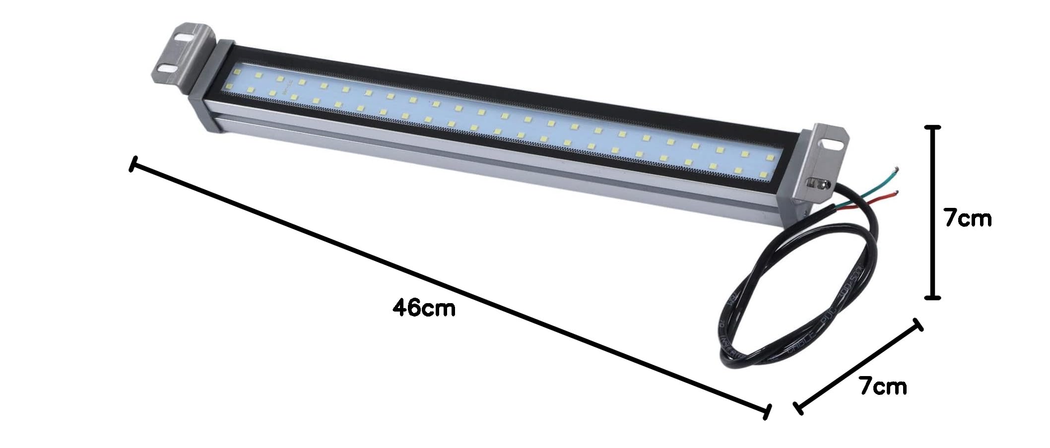 Luce del Tubo Industriale a LED Macchina, Illuminazione Lavoro a Macchina CNC 12 W con 150 Gradi Rotabili IP67 Explosion Proof 24V 6400K 1440LM LAD LADGURA LED