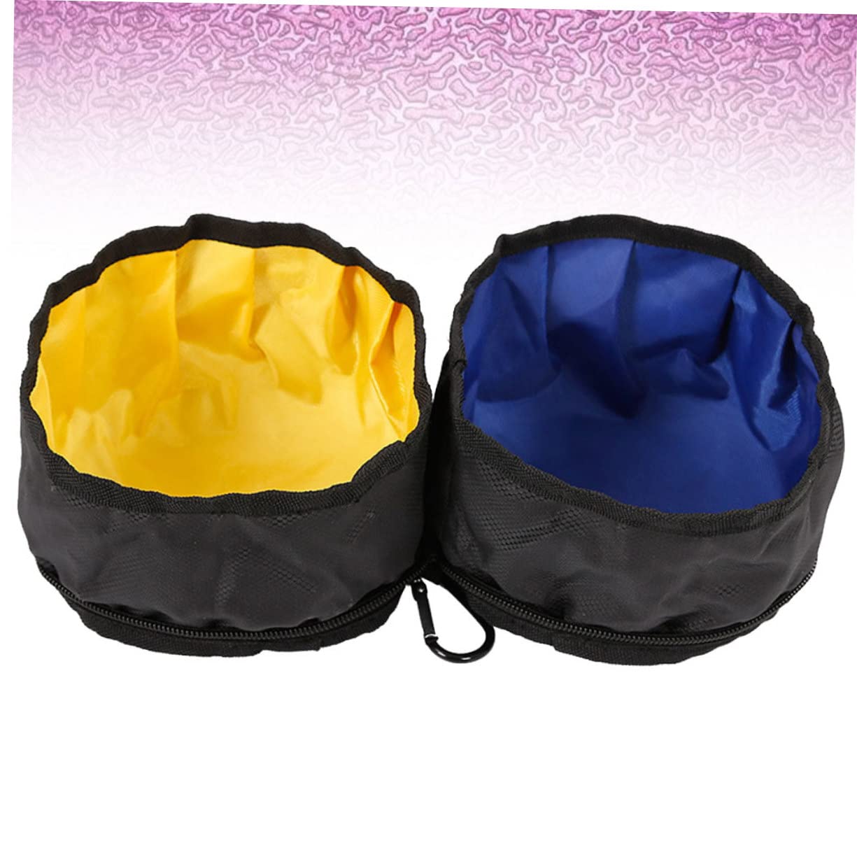 minkissy Lot De 3 Gamelles De Capacité pour Animaux De Compagnie avec Fermeture Éclair Idéales pour Les Voyages en Plein Air