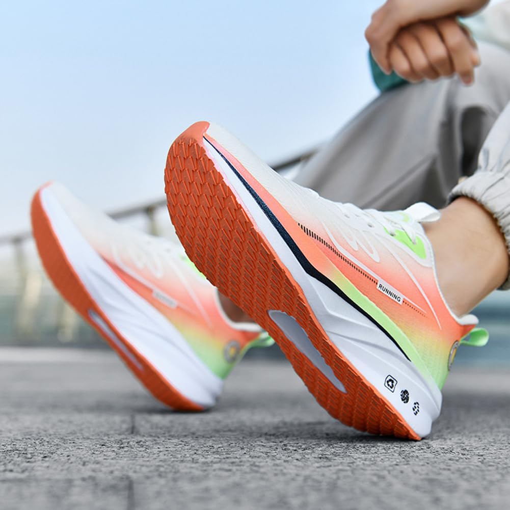 Unisex lekkie trampki sportowe oddychające z amortyzowaną podeszwą eleganckie buty do biegania i codziennego użytku