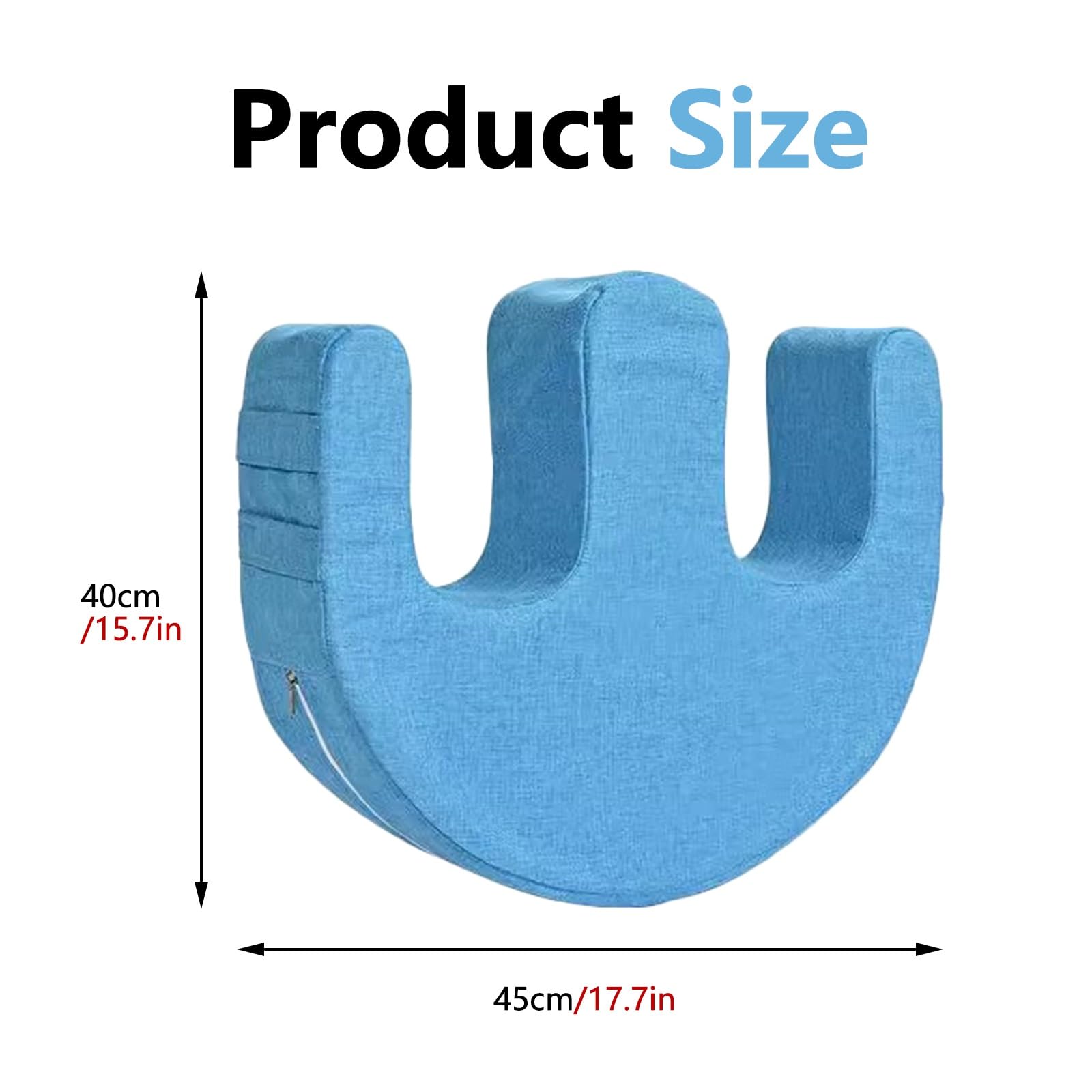 ERRULAN Bedridden Patient Turning Pillow, Detachable U Shaped Shift Nursing Tool with Fixing Strap, Paralyzed Rest Leg Pillow Patient, Elderly Assistance Products