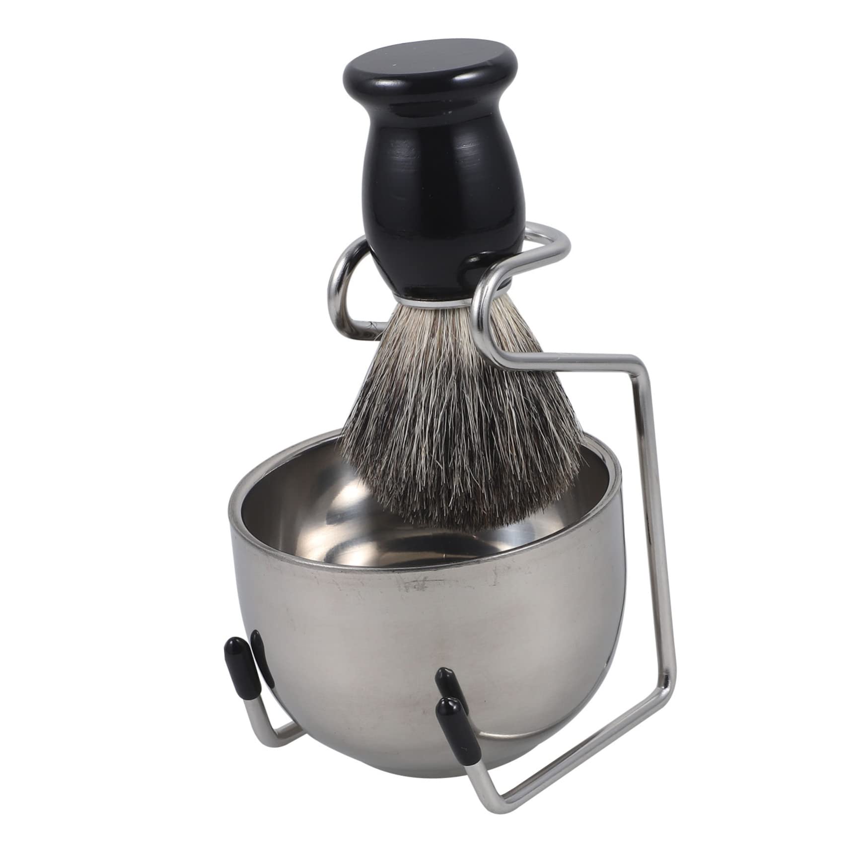 VICASKY Complete Men's Shaving Set Professional Shaving Brush Foam Bowl and Stand for Smooth