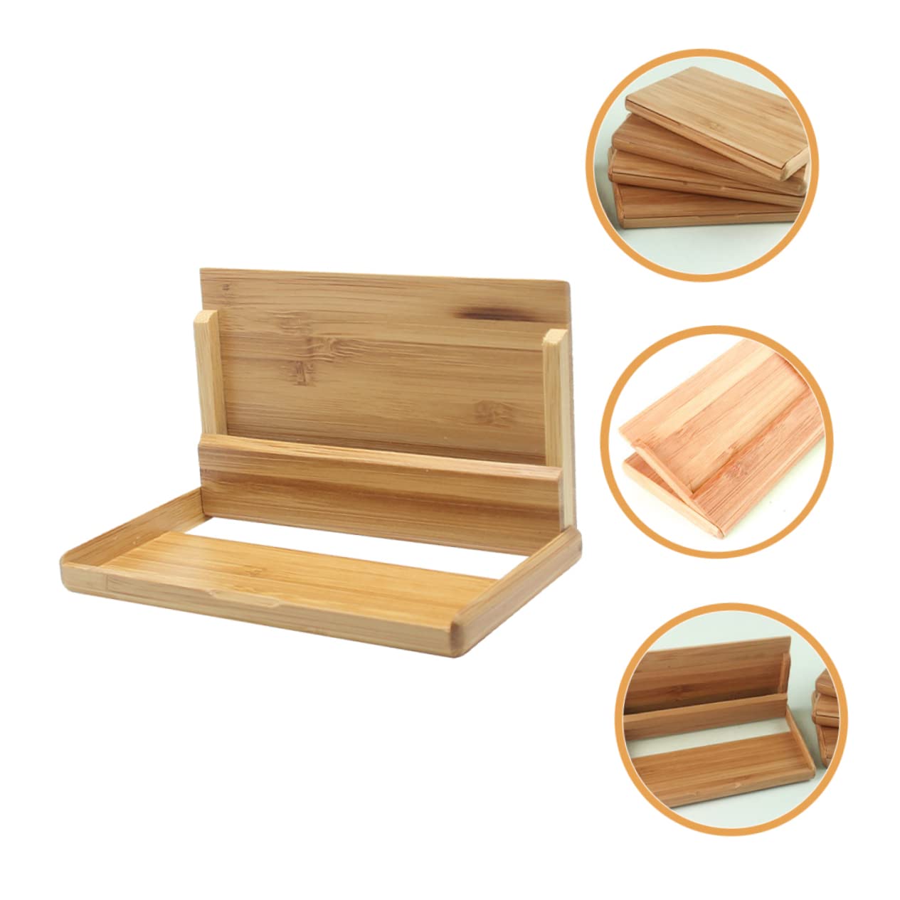Cabilock 5 Pezzi Elegante Porta Biglietti Da Visita Da Tavolo Con 3 Griglie Custodia Portaoggetti in Materiale Ad Alta Resistenza