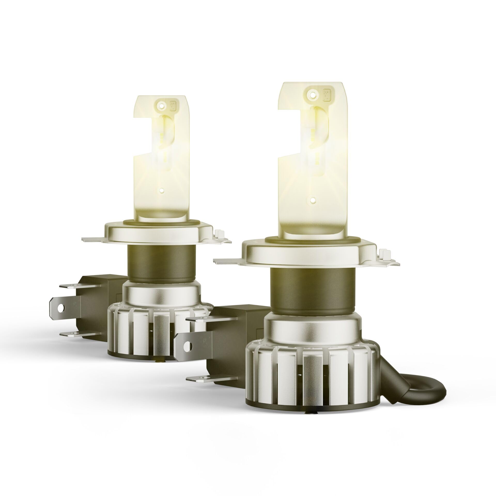 Osram NIGHT BREAKER LED VINTAGE H4 + R2 Adapter, 3000K, warmweiße Farbtemperatur, bis zu 330% mehr Helligkeit