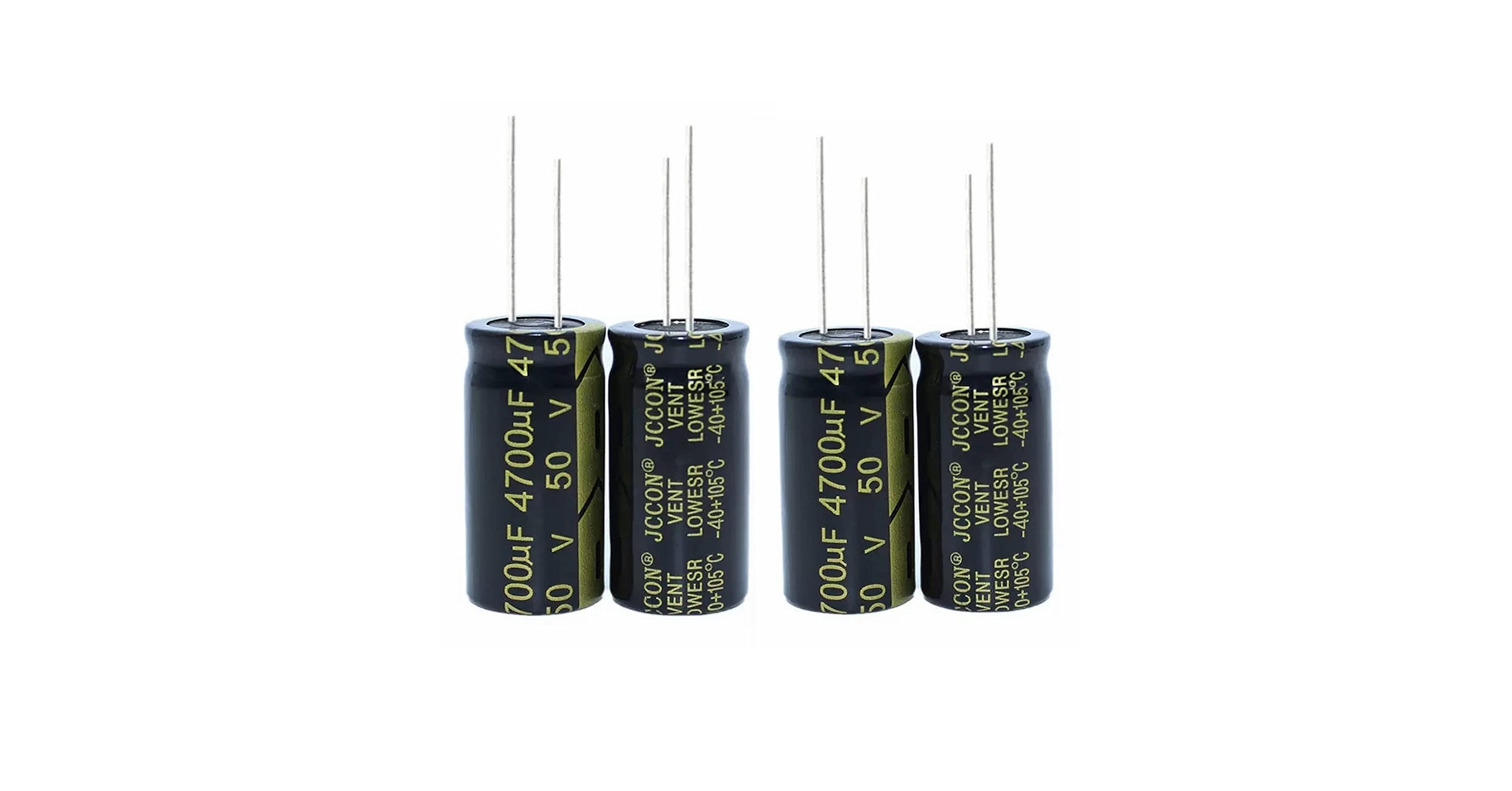 Amazon.co.jp: 4個 jccon 4700 uf 50 v黒金コンデンサ音響放電