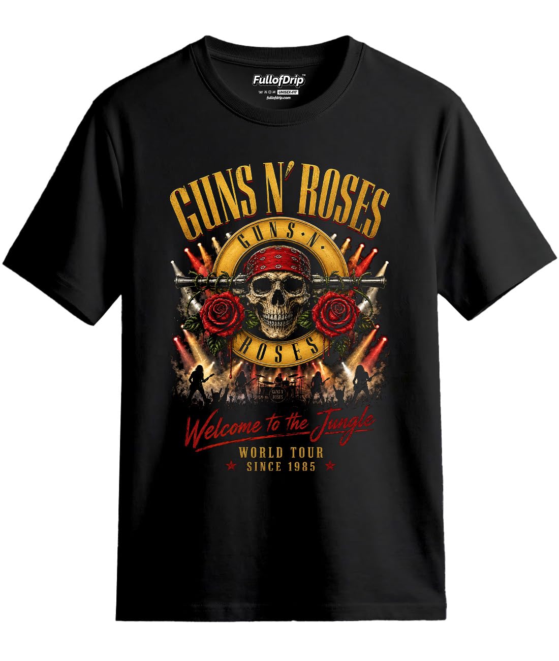Metal Rock Band GNR Music Printed Unisex Round Neck T-Shirt | XS to 7XL Regular and Plus Size Rock Band Printed Men/Women T-Shirt - GNR1-picture-25