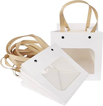 Amazon | クラフト紙袋 ギフトバッグ ラッピング袋 手提げ袋 10枚