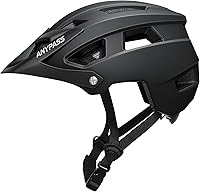 ANYPASS Lightweight Mountain Bike Helmet for Adults - MTB Cycling with 17 Vents, Adjustable Fit, Removable Visor, CPSC Certified