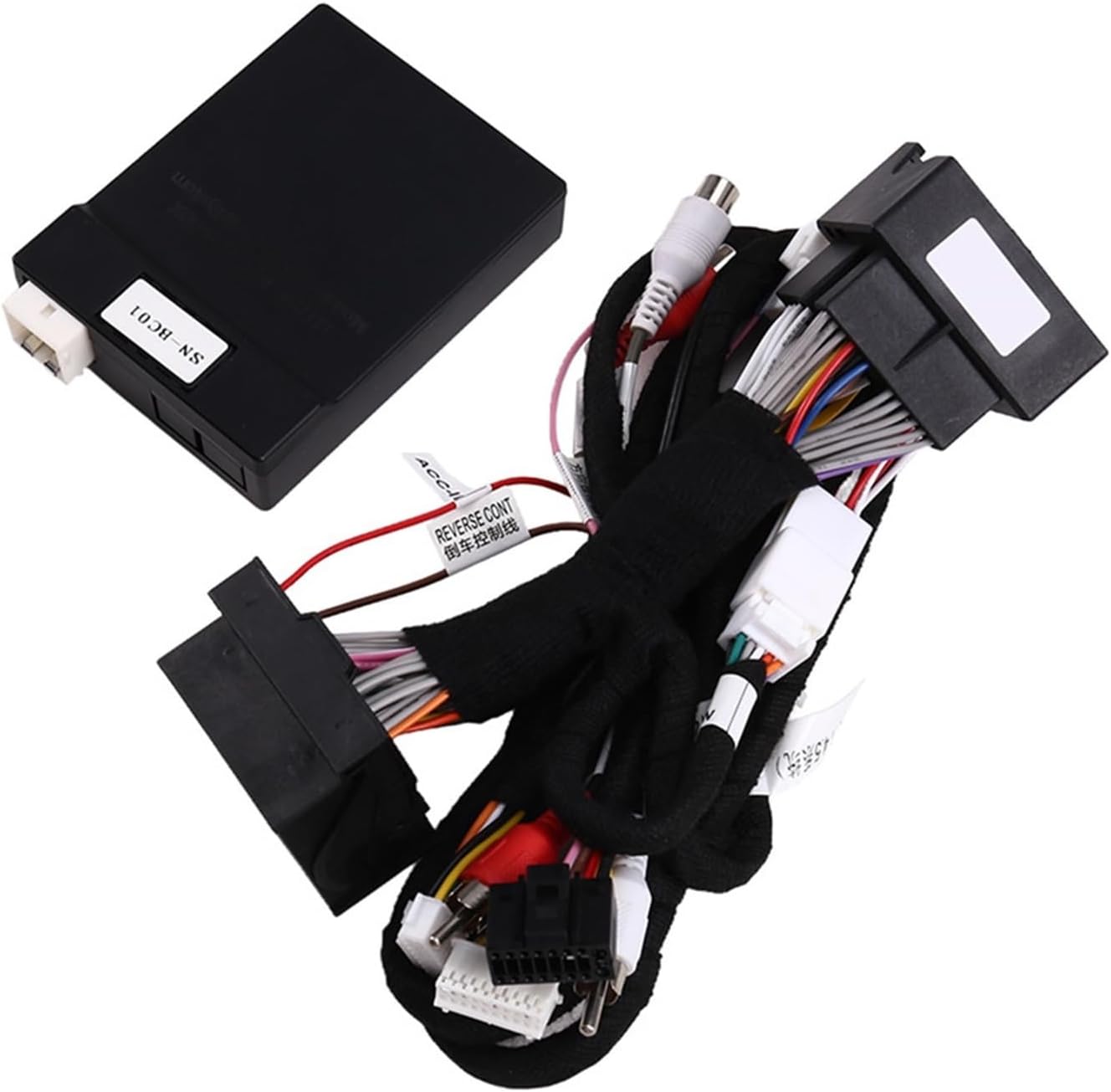 Car Radio Cable 16Pin Power Wire Harness Android Adapter Canbus Box Raise RZC Compatible for Benz NTG 4.0 A/B/C/E/G/ML/CLA/GLA/GL