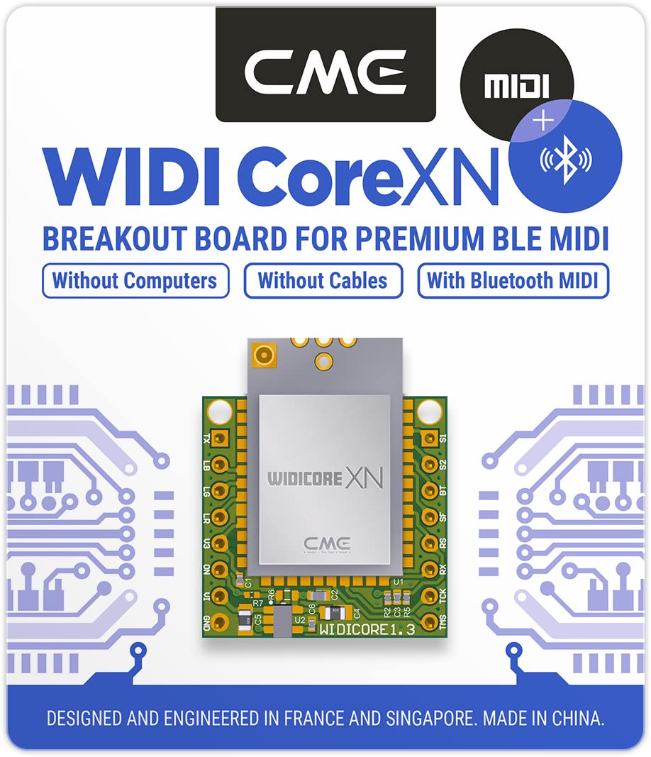 CME WIDI Core N - Carte MIDI Bluetooth BLE - Conversion Sans Fil Pour Équipements MIDI - Compatible IOS, Android, Windows