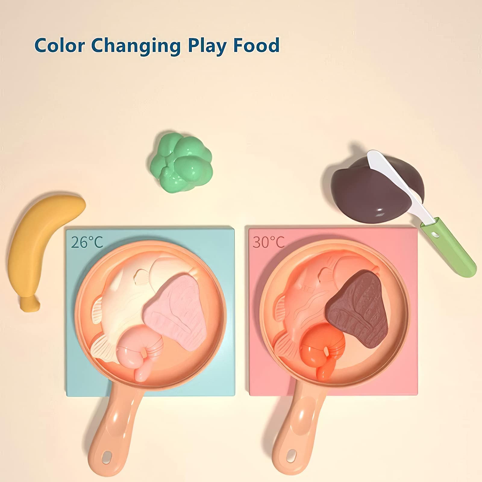 deAO Set da cucina "Mon Petit Chef" con 34 accessori, piastra di cottura a induzione, acqua, luce e suono (rosa)