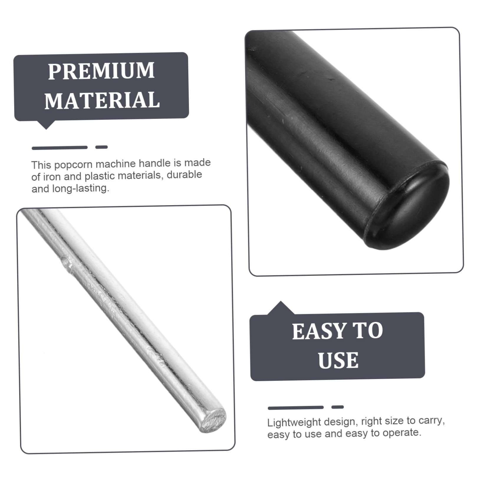 NAMOARLY Popcorn Popper Part Replacement Handle for Commercial Popcorn Machine Knob