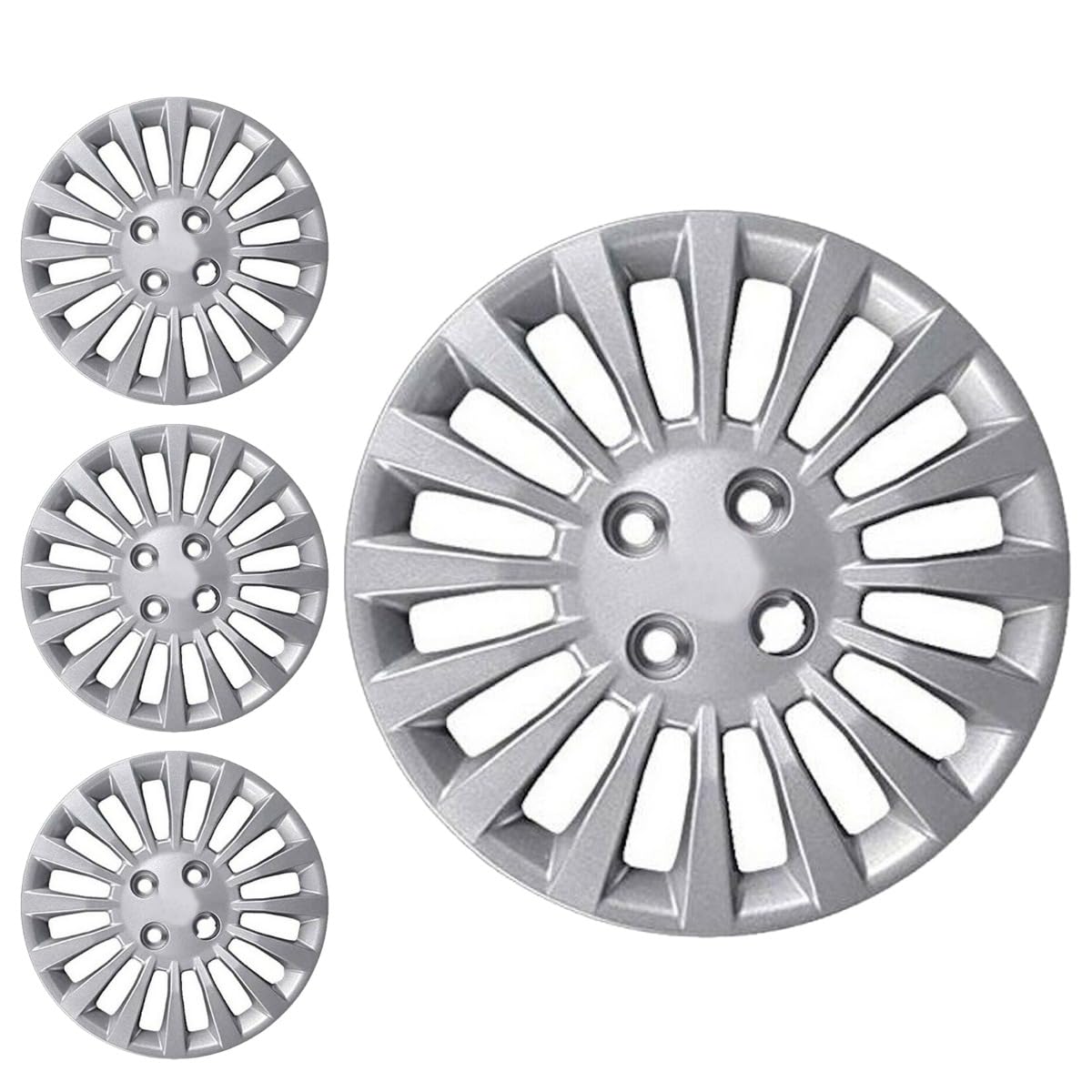 SERIE 4 BORCHIE - 4 COPRICERCHI COPPE RUOTA 14 PER FIAT PUNTO 07->
