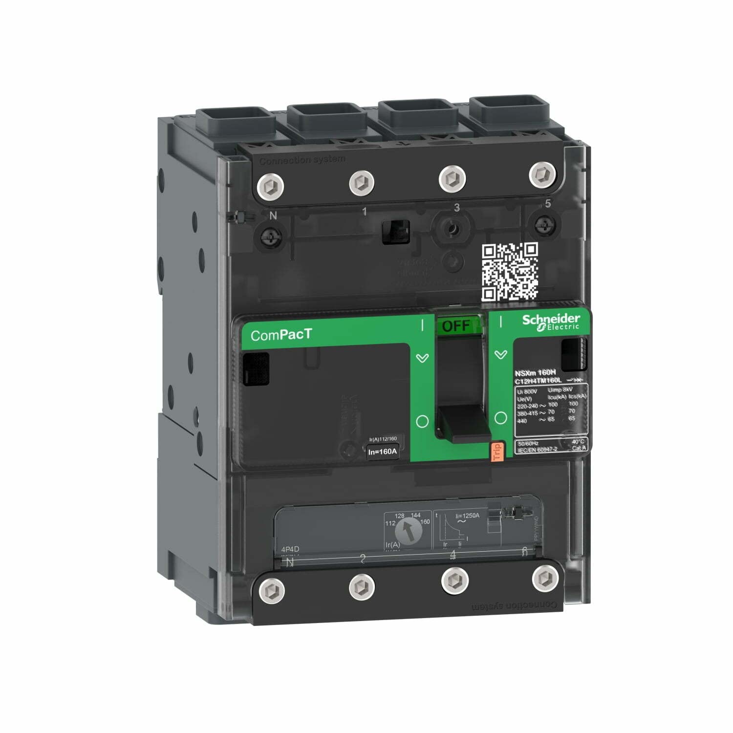 Schneider Electric Interruptor NSXm100NA AC 4P 50A ELINK marca