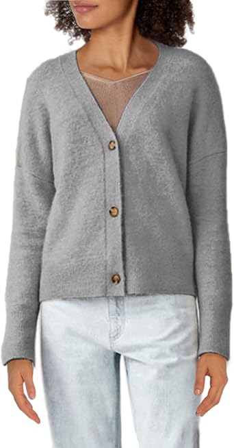 button cropped cardigan